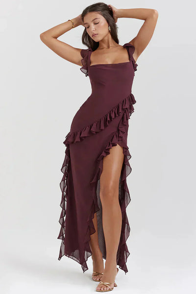 Noëlle™ | Robe élégante avec jambes ouvertes