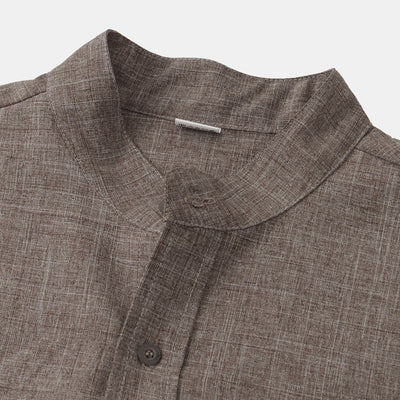 Noëlle™ | Chemise en coton unie avec boutons