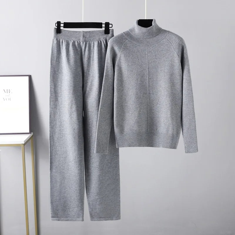 Noëlle™ | Ensemble deux pièces Lounge en tricot torsadé