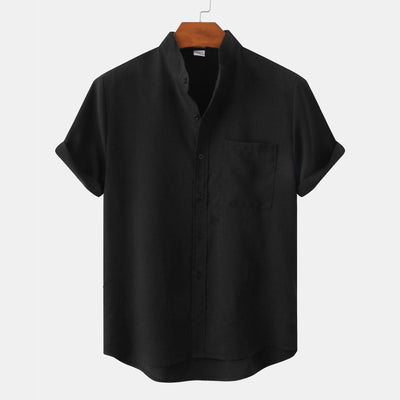 Noëlle™ | Chemise en coton unie avec boutons
