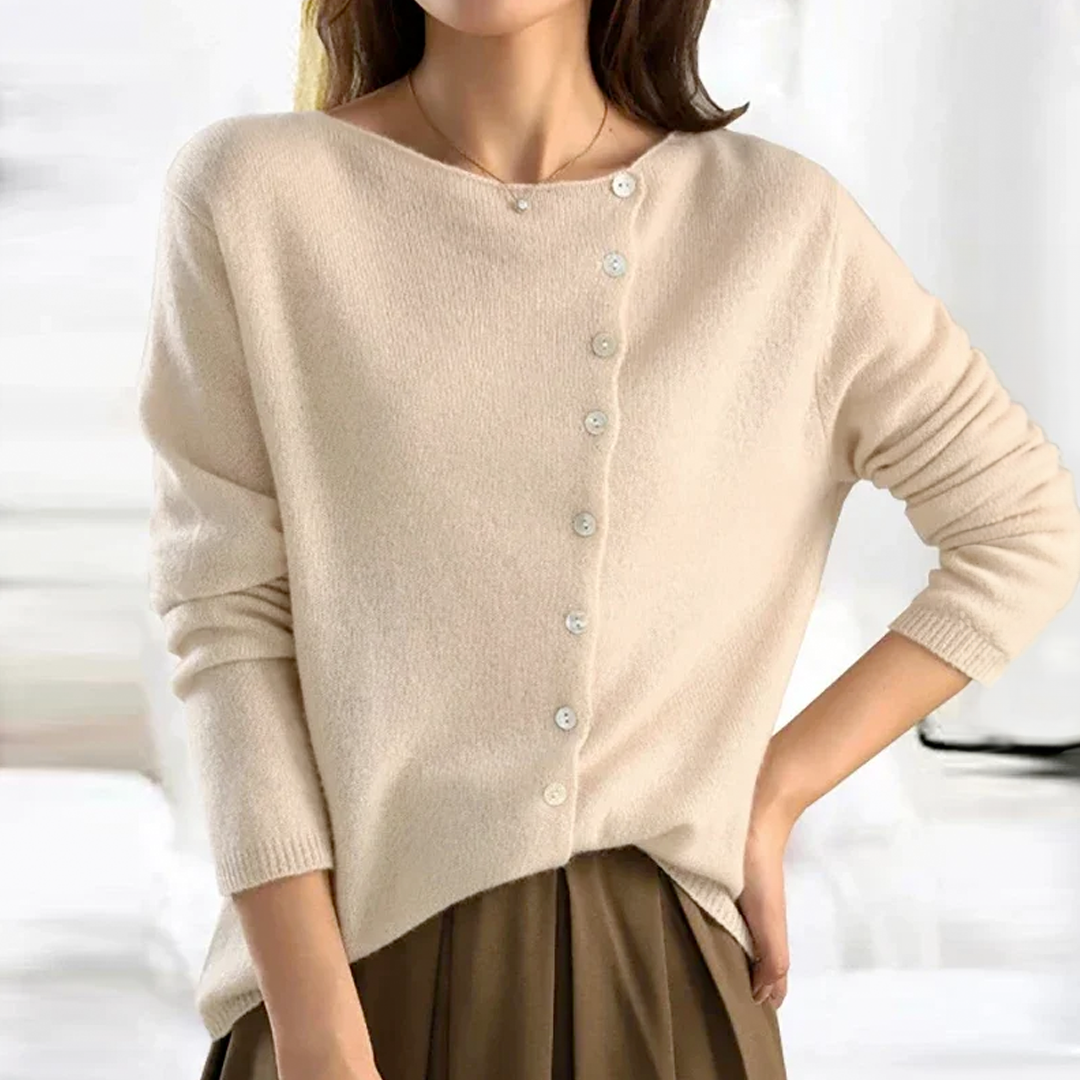 Noëlle™ | Cardigan classique en maille boutonnée