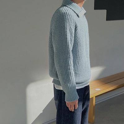 Noëlle™ | Pull Azure à quart de zip