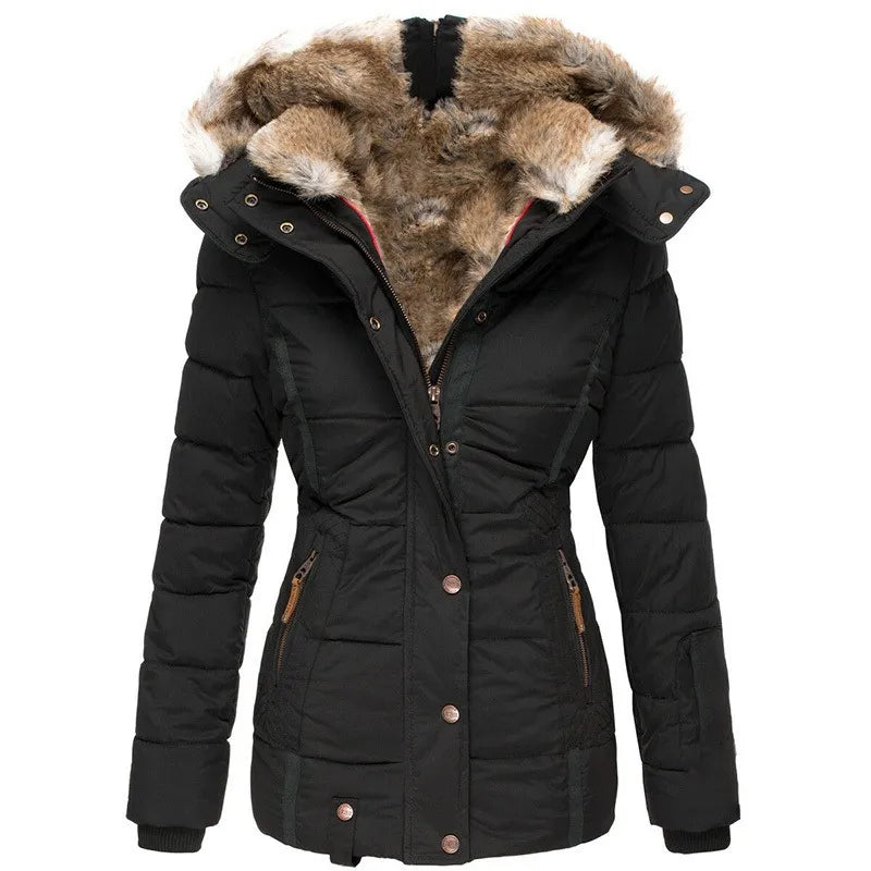 Noëlle™ | Manteau d'hiver chaud avec doublure en fourrure