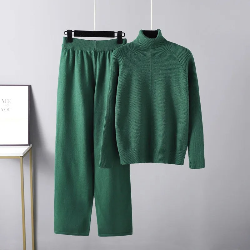 Noëlle™ | Ensemble deux pièces Lounge en tricot torsadé