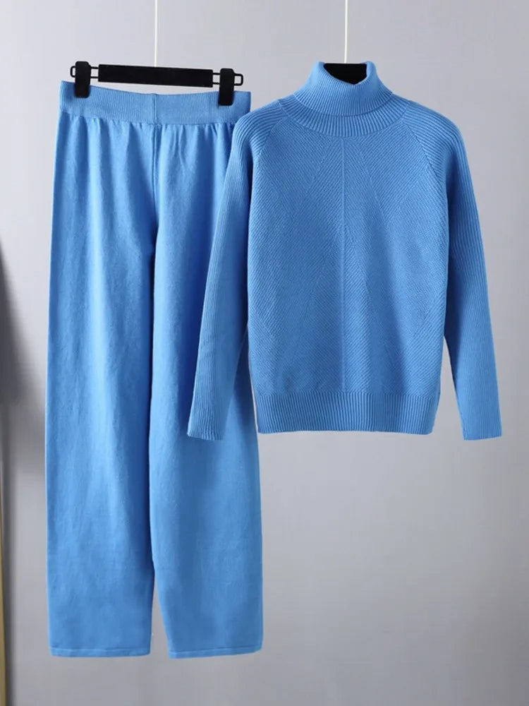 Noëlle™ | Ensemble deux pièces Lounge en tricot torsadé